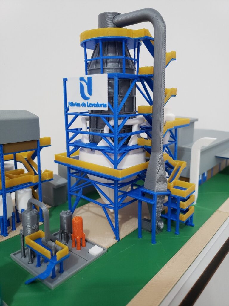 maquete industrial impressa em 3d