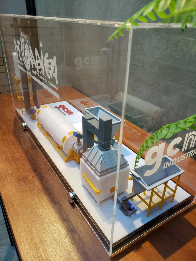 maquete industrial impressa em 3d